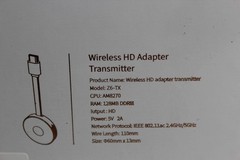 Wireless HD Adapter Transmitter & Receiver with Wireless HDMI Converter Dongle