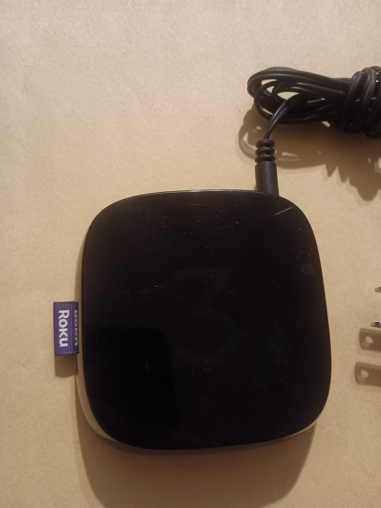 Roku 3 (3rd Generation) Media Streamer Black With Power Cord