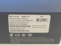 Apple TV A1218 MA711LL/A Media Streamer Box HDMI Wi-Fi Silver Music Photos
