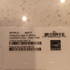 Apple TV 3rd Gen Media Streamer – Black (MD199LL/A) (New in Original Sealed Box)