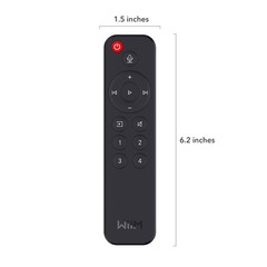 WiiM Voice Remote for WiiM Mini and Pro Audio Streamer, Push-to-Talk – Black