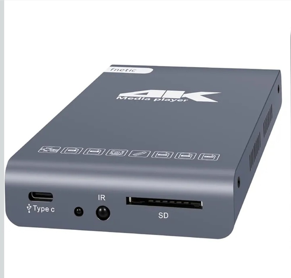 4K Ultra HD Media Player HDD Enclosure 2-in-1,Digital Signage H.265/HEVC NO REMO
