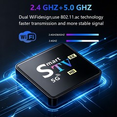 M98-M9 Android TV Box 8K Decoding Dual WiFi Bluetooth Home Media Streaming Box