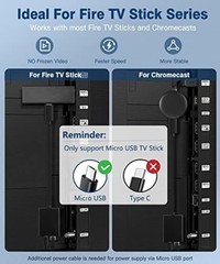 Ethernet Adapter for 4K Streaming, Compatible with Fire TV Stick and Chromecast