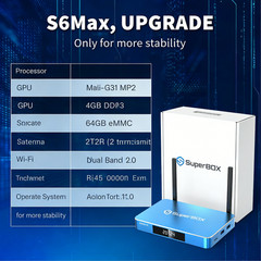 SuperBox S6 Max Smart TV Streaming Box All Channels HD free shipping fast-box