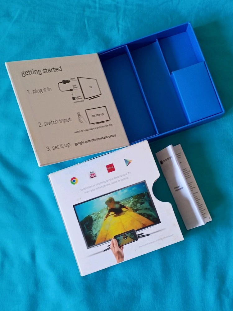 Chromecast 1st Generation Empty Box Stream Google Dongle HDMI 1080p H2G2-42
