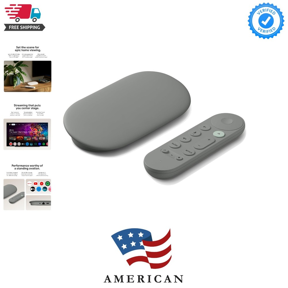 TV Streamer 4K – Fast Streaming Entertainment on Your TV with Voice Search Re…