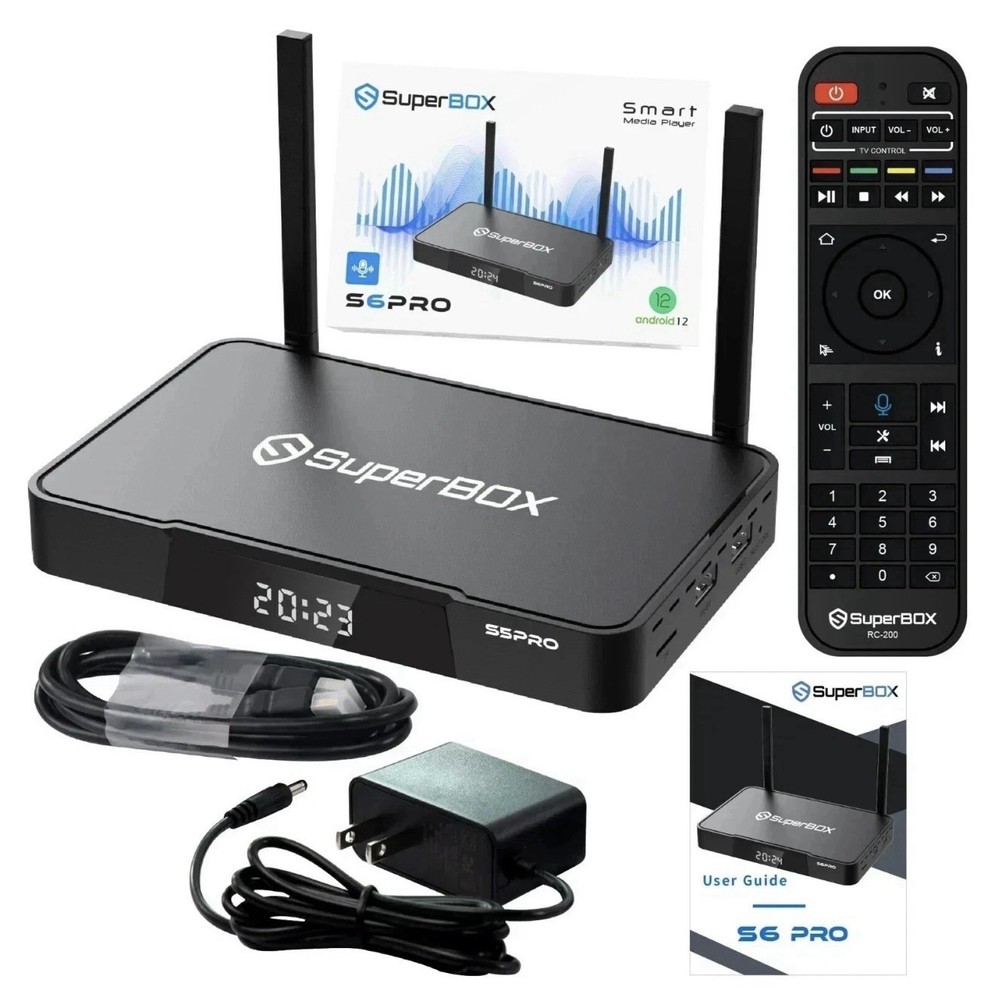 SUPERBOX S3 PRO 2GB+32GB – Dual-Band Wi-Fi 2.4 & 5G – Voice Remote Control
