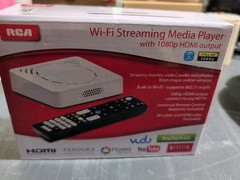 RCA Wi-Fi Streaming Media Player With 1080 HDMI Output Model DSB876WU-WH White