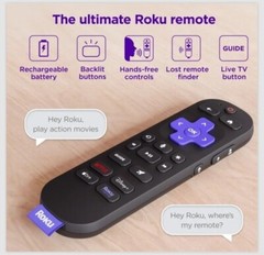 Roku Voice Remote Pro (2nd Ed.) (App Shortcuts Vary)