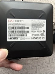 EVO FORCE 1 4K UHD Android TV Box Streaming Media Player IPA2112HDW No Remote