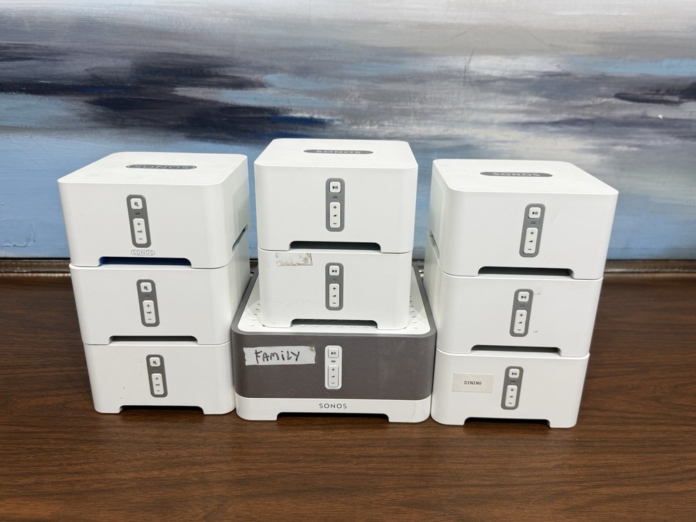 LOT OF (9) Sonos Products (PARTS REPAIR ONLY NO RETURNS READ DESCRIPTION) AS IS