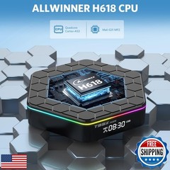 Android 12.0 TV Box, 6k/3D HD Tv Box H618 Quadcore 4GB RAM 32GB ROM 2.4G/5.0G