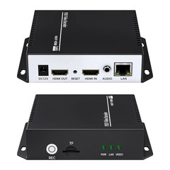One Key Recording H265 HEVC H264 Live Stream IPTV Transmitter ONVIF RTSP SRT RTM