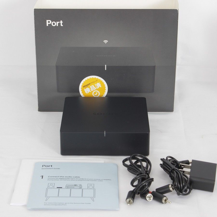 Sonos PORT1JP1BLK Port Network Audio Receiver AirPlay Wi-Fi Streaming 24-bit NEW