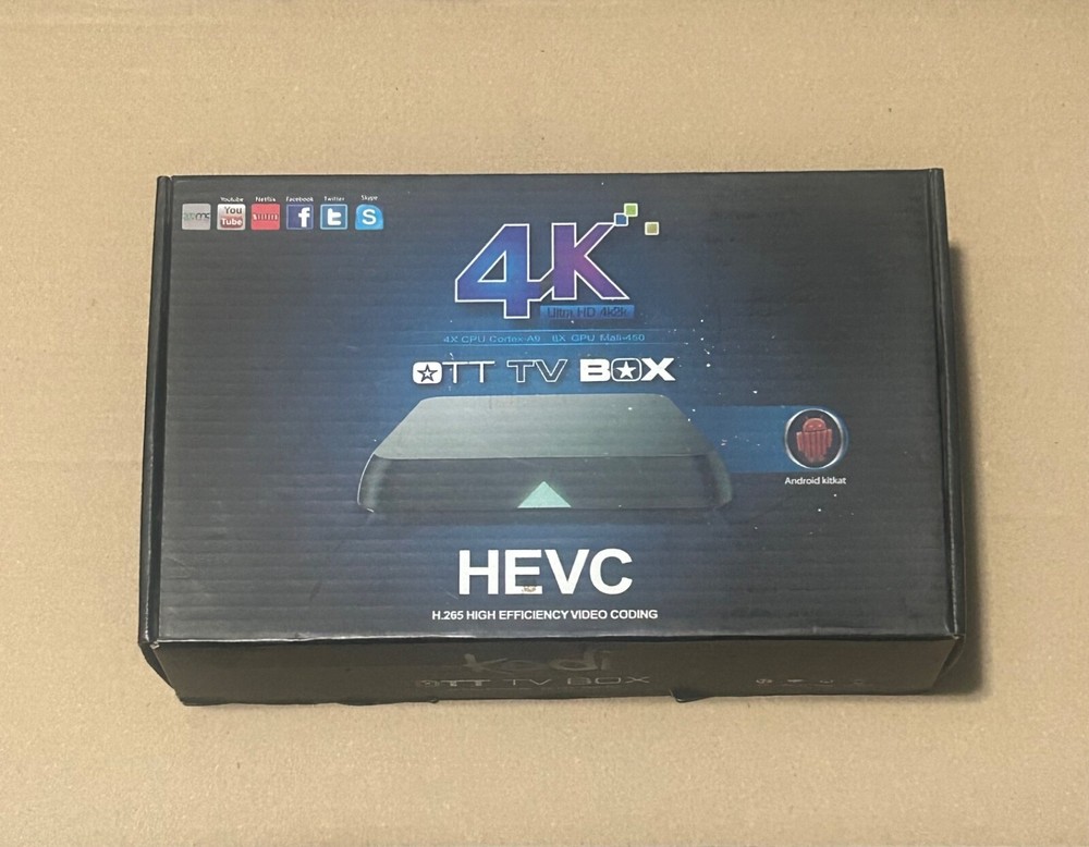 M8S Android 4.4 Quad-Core OTT TV Box 4K Ultra HD 4K Boxed Complete