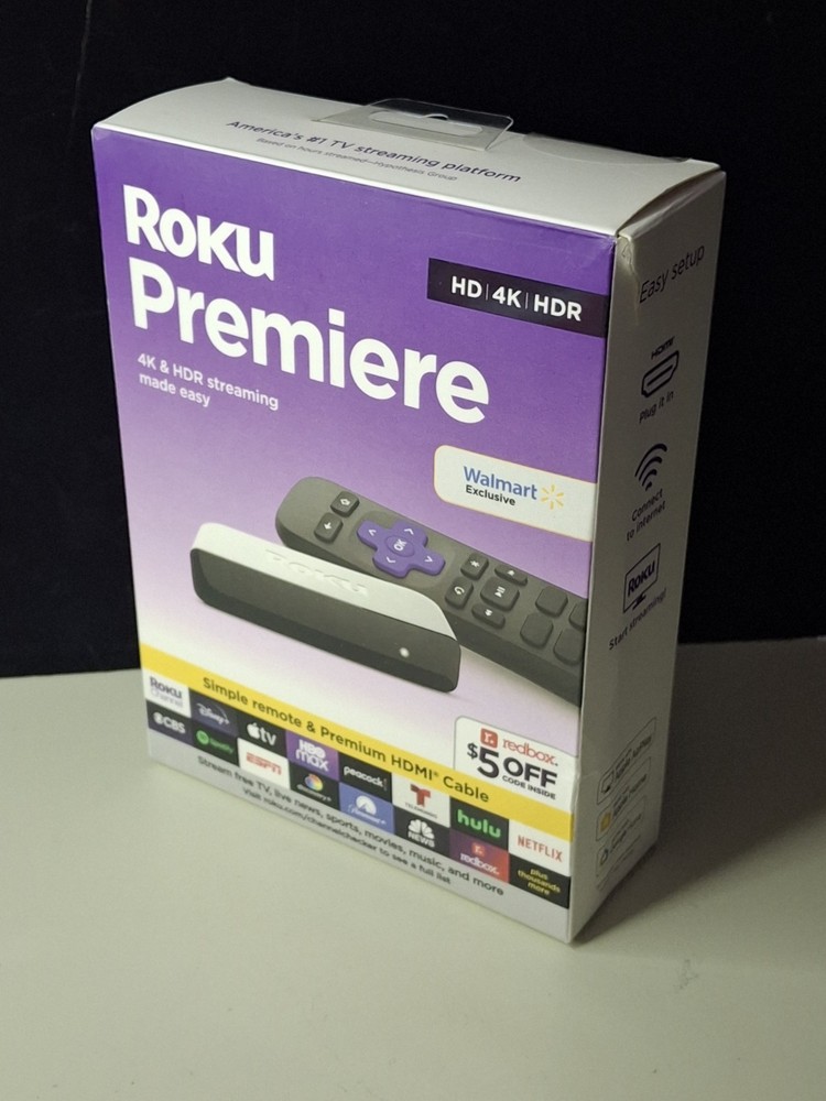 Roku Premiere 3920RW SW HD/4K/HDR Streaming Media Player