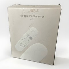 Google TV Streamer 4K 32GB HDR Voice Remote Porcelain New, Open Box