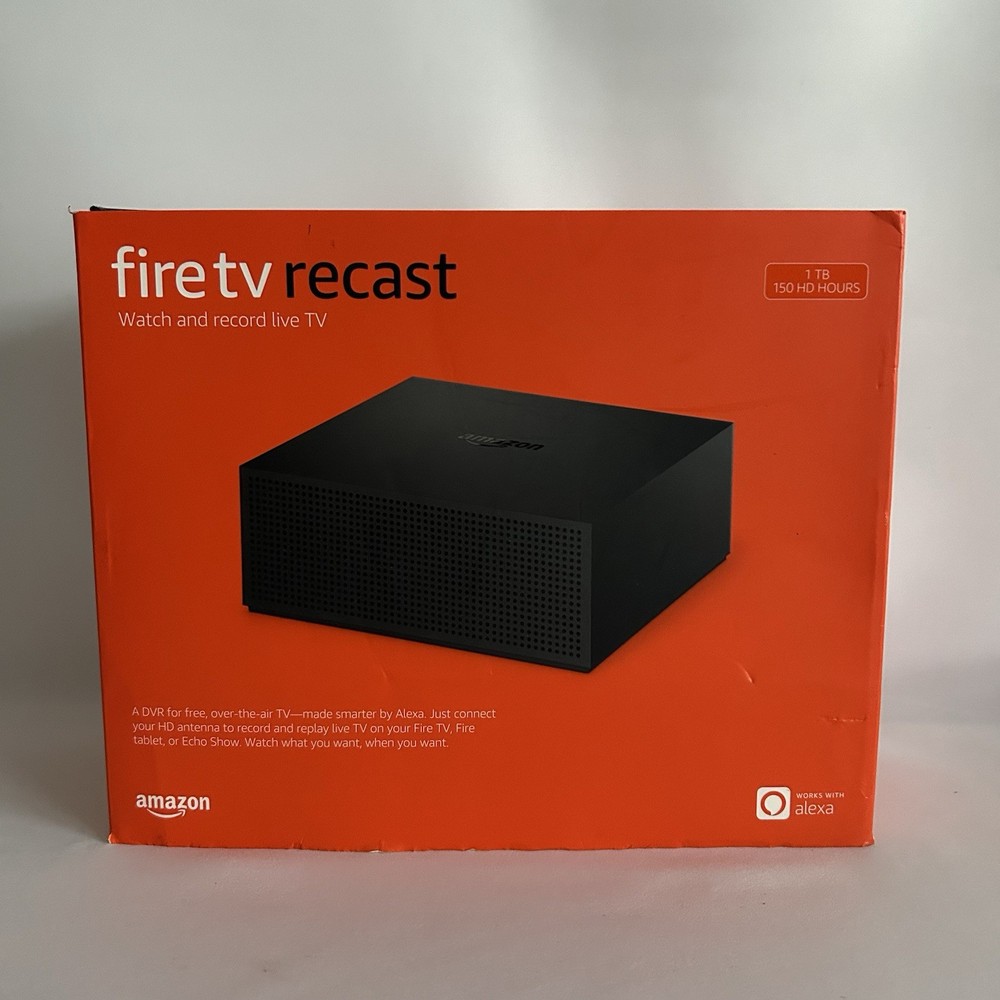 Amazon Fire TV Recast 1TB Over-the-Air DVR 4-Tuners 150 HD Hours Black