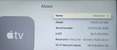 Apple TV 4th Generation A1625 32GB HD Media Streamer MGY52LL/A