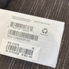 Google Chromecast 3rd Generation GA00439-US Streaming Media Player Sealed NEW