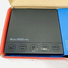 Mini M8S Pro Smart Mini TV Box With Remote Brand New 4K /HDR10 /HEVC /GPU /CPU