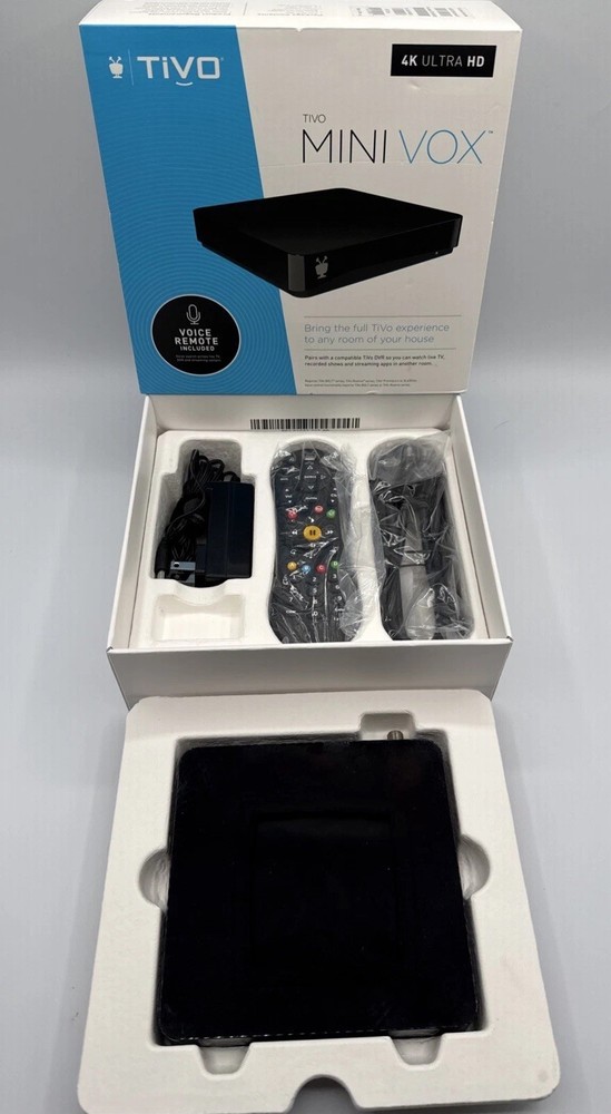 TiVo Mini VOX 4K UHD (TCDA95000) with Voice Remote HDMI Read