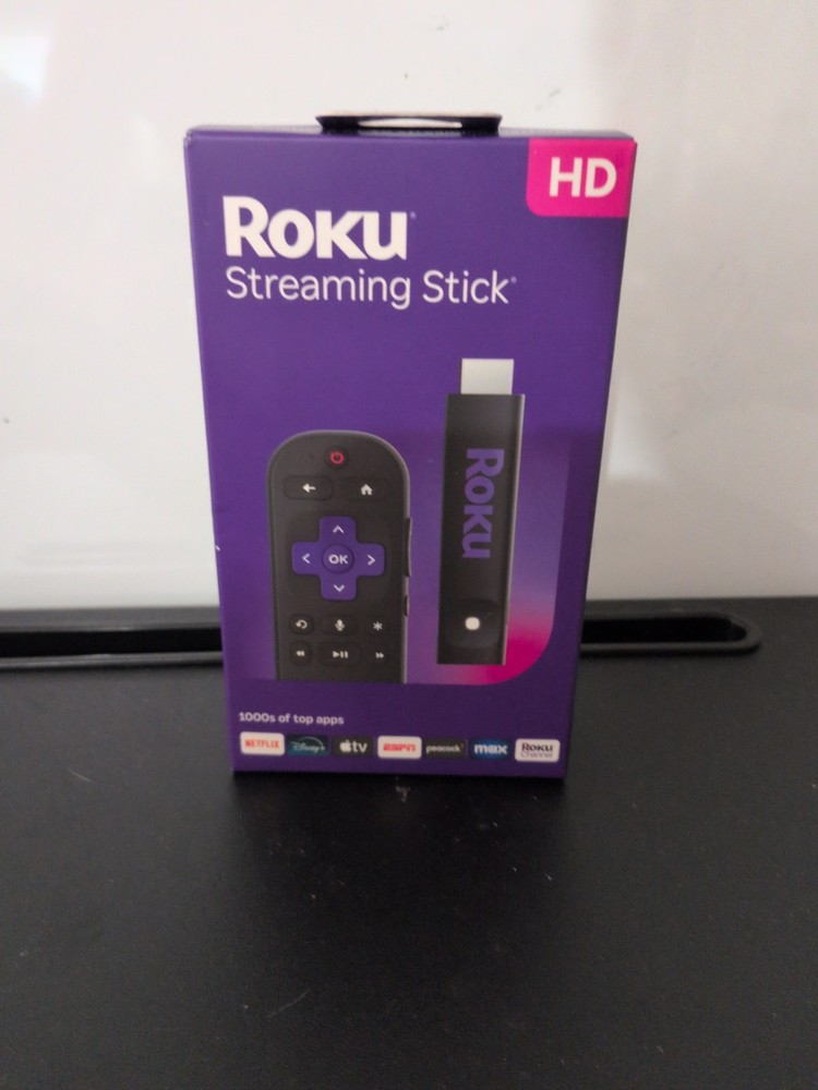 Roku Streaming Stick HD Portable Media Player Voice Remote 3840R NEW