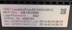 SONY LocationFree Base Station LF-V30 & Power Supply Serial No. 0006784 FOR PART
