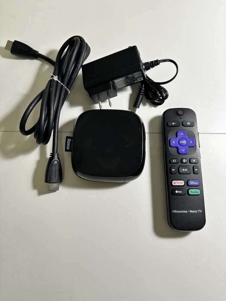 Roku 3 Media Streamer 4200X 3rd Gen Black w/Roku RC-FA Voice Remote