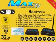 MAXTV XTREME PRO 5G 2024 Quad Core 64 Bit ANDROID 9.1 WITH VOICE REMOTE CONTROL
