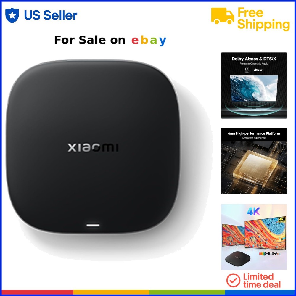 TV Box S 3rd Gen 4K UHD Google TV 32GB WiFi 6 HDMI 2.1 Dolby Vision Atmos