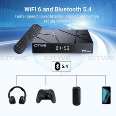 Android 14 Smart TV Box 4GB 128GB Quad Core 6K HDR Dual WiFi 2.4G/5G BT5.0 HDMI