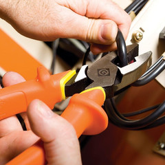 0151-09-INS 9-Inch Insulated Side-Cutting Pliers , Orange