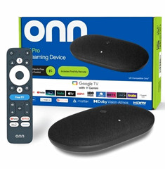 onn. 4K Pro Streaming Device Box Google TV 32GB Wi-Fi HDMI Dolby Vision Atmos