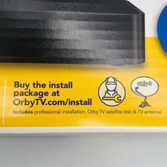 NEW Orby TV Satellite Receiver No Contract No Internet Required Black KSTB2095