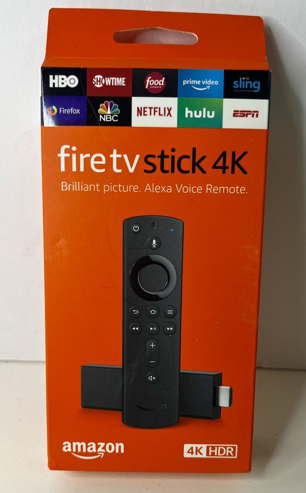 New Amazon Fire TV Stick 4K Streaming Device with Alexa Voice Remote – New Black