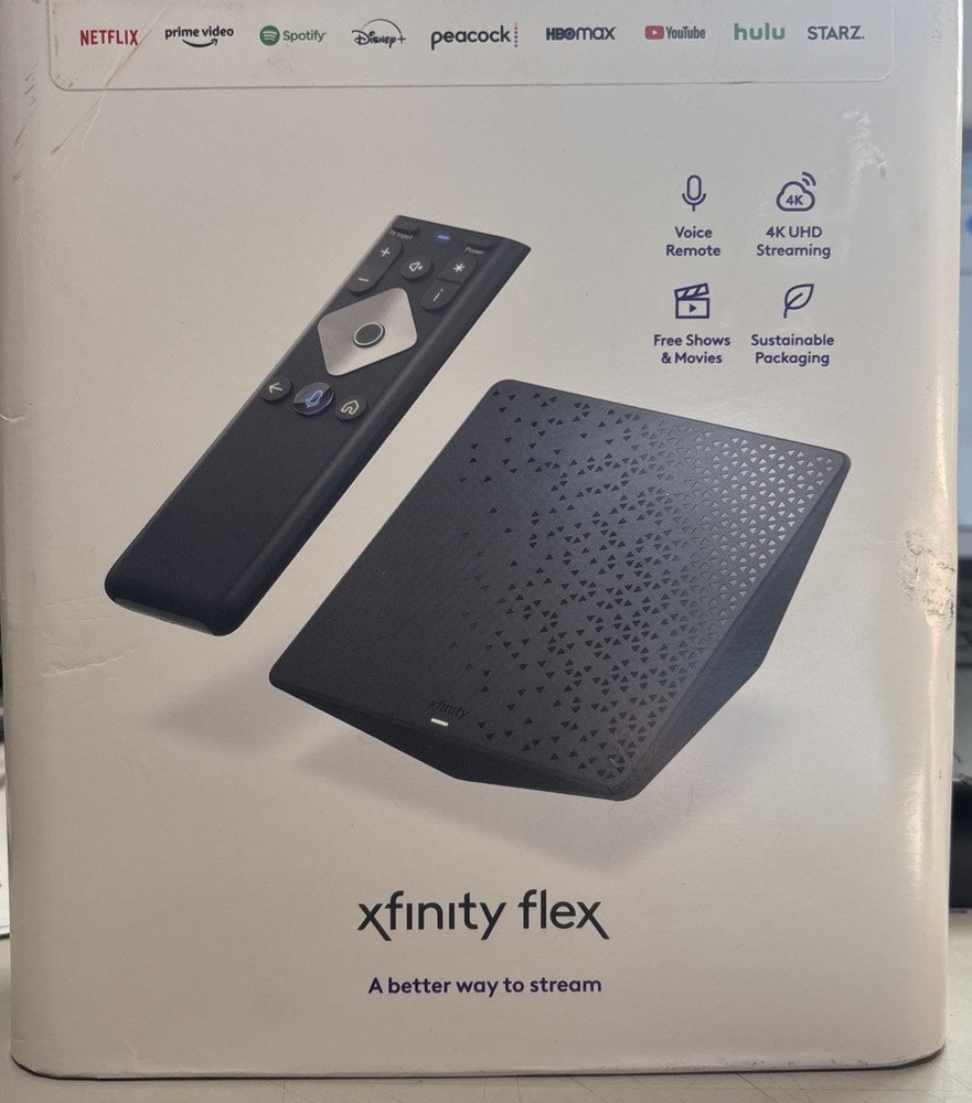 Xfinity Flex 4K Ultra HD Streaming TV Box with Voice Remote – Brand New Sealed