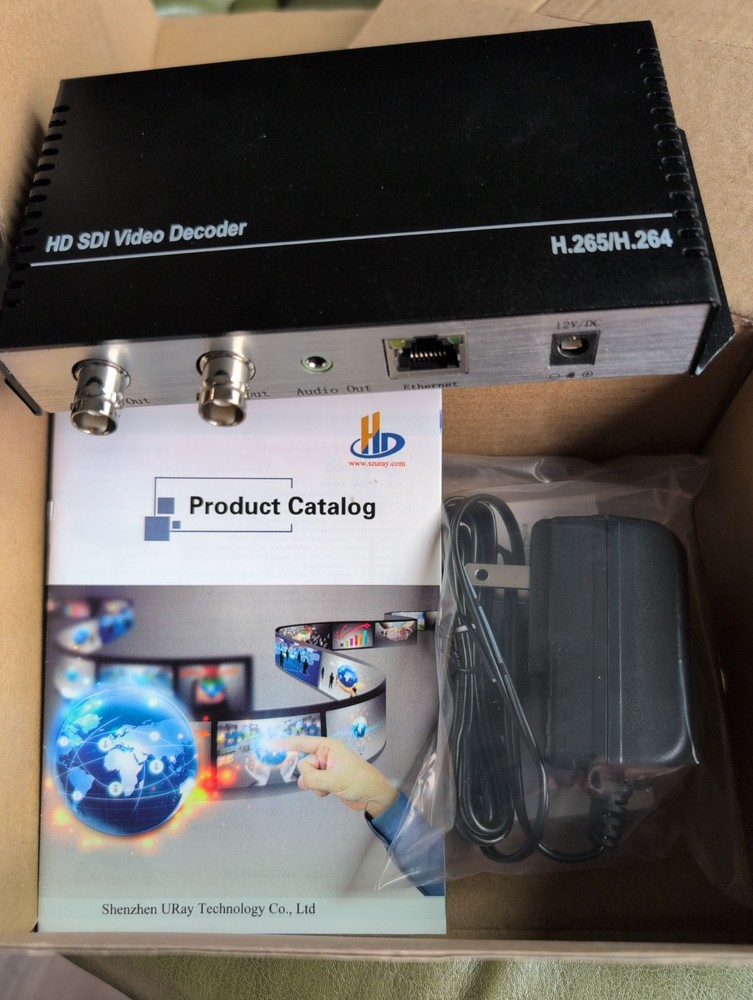 URAYTech 4K H.265 H.264 HD SDI Video Decoder Streaming UHAD265-1-4K