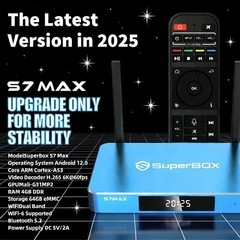 2026 New SuperBox S7 Max Streaming Box 1000Mbps Ethernet Dual Band WiFi 6