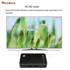 4K Ultra HD Media Player USB SD HDMI H.265 Car TV Multimedia Box Remote