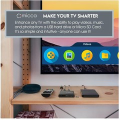 Compact 4K Media Player for USB & MicroSD Cards