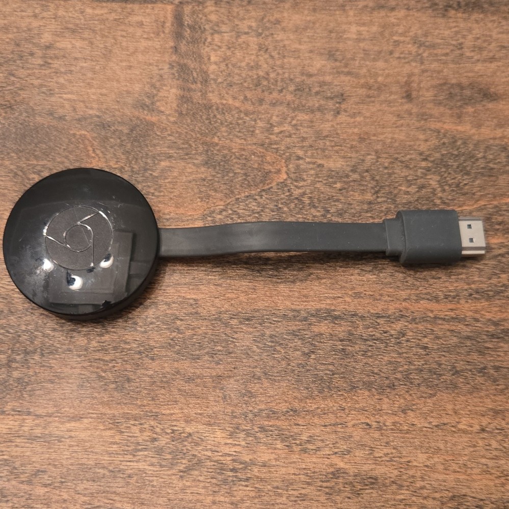 Google Chromecast 2nd Gen 1080p HDMI Wi-Fi Dongle Black NC2-6A5