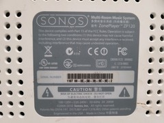 Sonos ZonePlayer ZP120 Multi-Room Digital Music Media Streamer used W/power cord