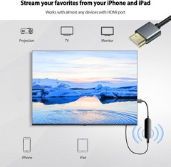 iShare iOS Wireless HDMI Display Adapter (iOS only), Streaming Device for All…