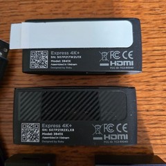 Lot of 2: Roku Express 4K+ Streaming Media Player Device 3941X, NO REMOTES