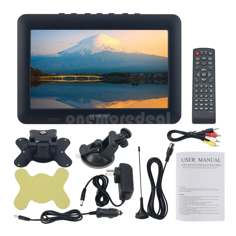 LEADSTAR D8 8″ Television Portable Digital TV ATSC DVB-T2 ISDB-T Fit 1080P Video