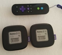 Lot of 2 Roku 2 XS (2nd Generation) Streamer 3100X | NO Power Adapter 1 Remote