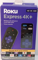 Roku Express 4K+ Streaming Player 4K HDR Wi-Fi HDMI Voice Control TV (C-07)