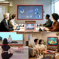 4K Wireless Display Adapter Dongle, Screen Mirroring for i-i-Pad Android Lapt…